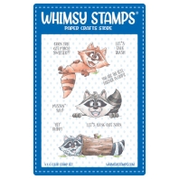 Whimsy Stamps - Raccoon Talk - DP 1110