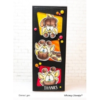 Whimsy Stamps - Giraffes Peeking - DP1045