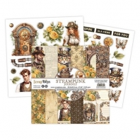 Scrapboys Steampunk Journey papered 12 vel   cut out elements