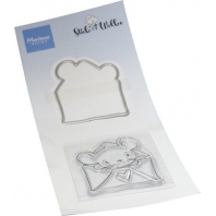 Marianne Design Clear Stamps & dies Hello Mouse