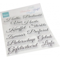Marianne Design Clear Stamps Elegante wensen NL
