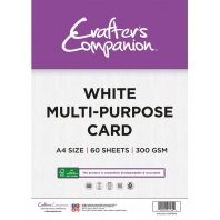 Crafters Companion - White Multi Purpose Card