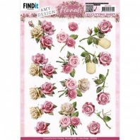 Amy Design - Pink Florals - 3D knipvel - Roses