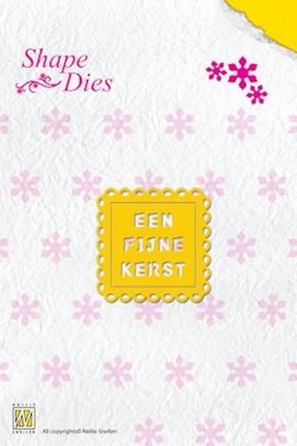 Nellie's Choice Shape Die - Tekst Fijne Kerst