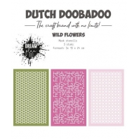 Dutch Doobadoo Stencils Wild Flowers 3 stuks