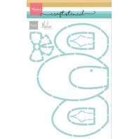 Marianne Design -  Craft Stencil - egg cottage by Marleen