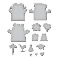 Spellbinders Big Hugs Etched Dies