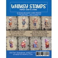 Whimsy Stamps - quick card fronts - Old Fart Grandmas 