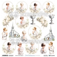 ScrapAndMe First Communion Boy 4 Cut Out Sheet