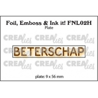 Creaties - Foil  Plate horizontaal Beterschap