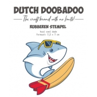 Dutch Doobadoo Rubber Stamp Haai Cool Dude