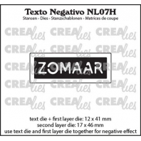 Creaties Texto Negativo ZOMAAR ( H ) 