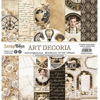 ScrapBoys Art Decoria paperset 12 vel + cut out elements DZ Scrap