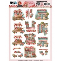 Yvonne Creations - Rose Decorations - 3D push Out - Rose Shipping