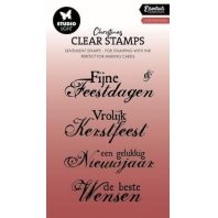 Studio Light Clear Stamp Kerstwensen Essentials nr 697
