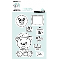 Studio Light Clear Stamp EN Made with love Friend` nr 709