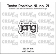Crealies Texto Positivo Jarig-NL