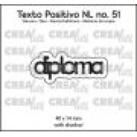 Crealies Texto Positivo Diploma-NL