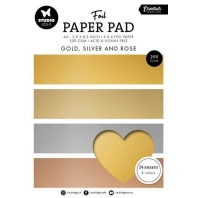 Studio Light Paper Pad Gold-Silver-Rose Ess nr.210