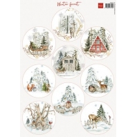 Marianne Design Decoupage Winter Forest