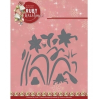 Precious Marieke - Ruby Christmas - Cutting die - Ruby Amaryllis