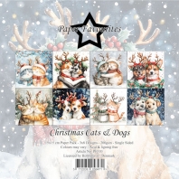 Paper Favourites 15x15cm Christmas Cats & Dogs