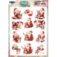 Berrieâ€™s Beauties - Nostalgic Noel - 3D Push Out - Nostalgic Deer