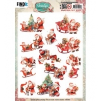 Berrieâ€™s Beauties - Nostalgic Noel - 3D Push Out - Nostalgic Sleigh