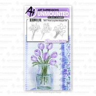 Art Impressions - Floral Long Stem Bouquet Set - 5917