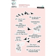 Creative Craftlab Condolences Essentials Clear Stamp Engels