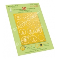 Leane Creatief - embossing folder 3D - Christmas