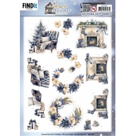 Berrie's Beauties - Falling For Christmas -3D Push Out - Coziness