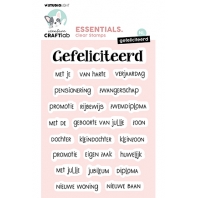Studio Light - Craftlab Gefeliciteerd Essentials Clear Stamp