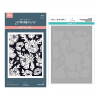 Spellbinders Poppy Background Betterpress and Stencil Bundle