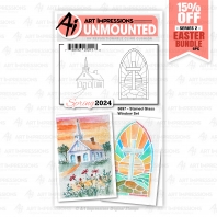 Art Impressions - Stained Glass Window Set - 5897