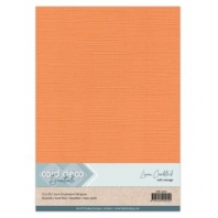 Card Deco Essentials - Linnenkarton A4 - Zacht Oranje 10 - 10 stuks
