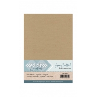 Card Deco Essentials - Linnenkarton Kraft Cappuccino 45 - A5 - 10 stuks