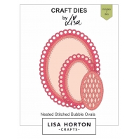 Lisa Horton - Crafts - Nested Stitched Bubble Ovals