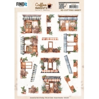 Berrie's Beauties - Coffee Moments - 3D Knipvel - Coffee shop 