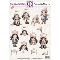 Creatief Art - Creative Cut-Outs - Winter Children  01