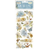 Stamperia Romantic Collection - Hidden Grove Rub On Flowers and Butterfly