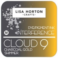 Lisa Horton - Dye/Pigment Ink Interference - Cloud 9 - Charcoal Gold Shimmer