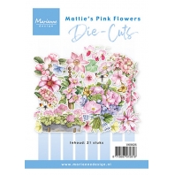 Marianne Design - die-cuts Mattie's Pink Flowers 