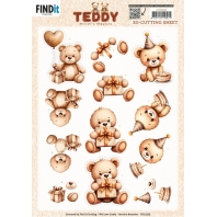 Berrie's Beauties - 3D knipvel - Teddy Present