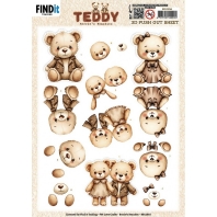 Berrie's Beauties - 3D push Out - Teddy Together