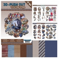 3D-Push Out  Book - We are Men - nr 54 
