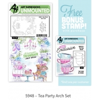 Art Impressions - Tea Party Arch Set 5948 - Throwback juli 2024