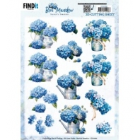 Berrieâ€™s Beauties - Blue Meadow - knipvel - Vase