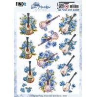 Berrieâ€™s Beauties - Blue Meadow - 3D push out - Music