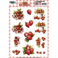 Berrieâ€™s Beauties - Sweet Strawberries - 3D push out - Pure Strawberries